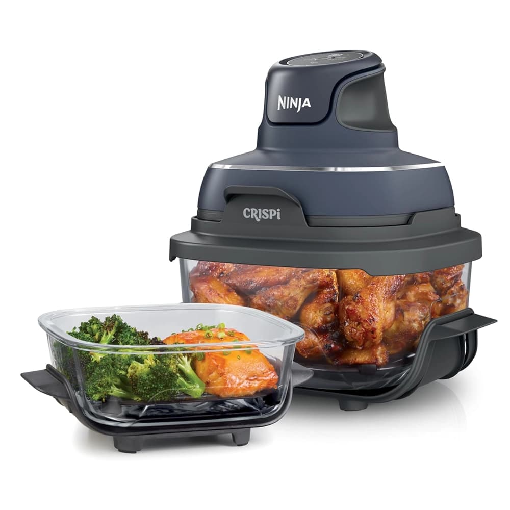 قلاية هوائية نينجا كريسبي 4 في 1 مع حاويات زجاجية