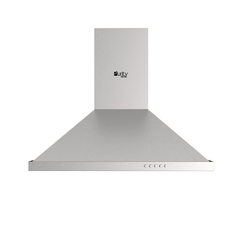 شفاط مطبخ 90 سم من بيورتي – قوة شفط 650 م³/ساعة مع فلاتر ألمنيوم وكربون