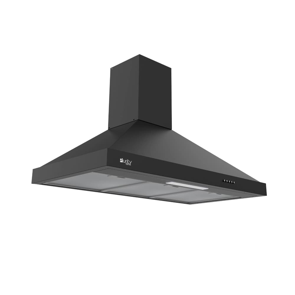 شفاط مطبخ 90 سم من بيورتي – قوة شفط 650 م³/س مع فلاتر ألمنيوم وكربون