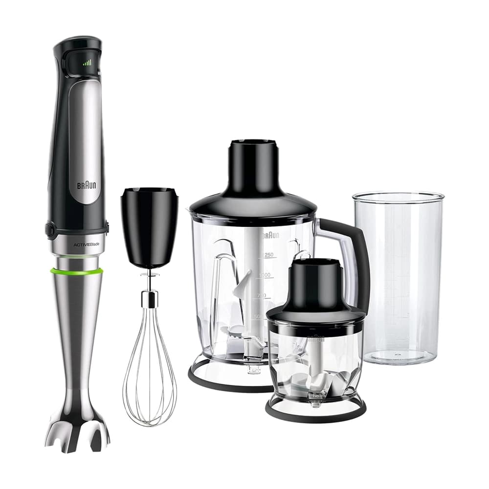 خلاط يدوي براون مالتي كويك , تقنية أكتيف بلايد ونظام إيزي كليك بلس , 1000 واط , أسود , MQ7045X