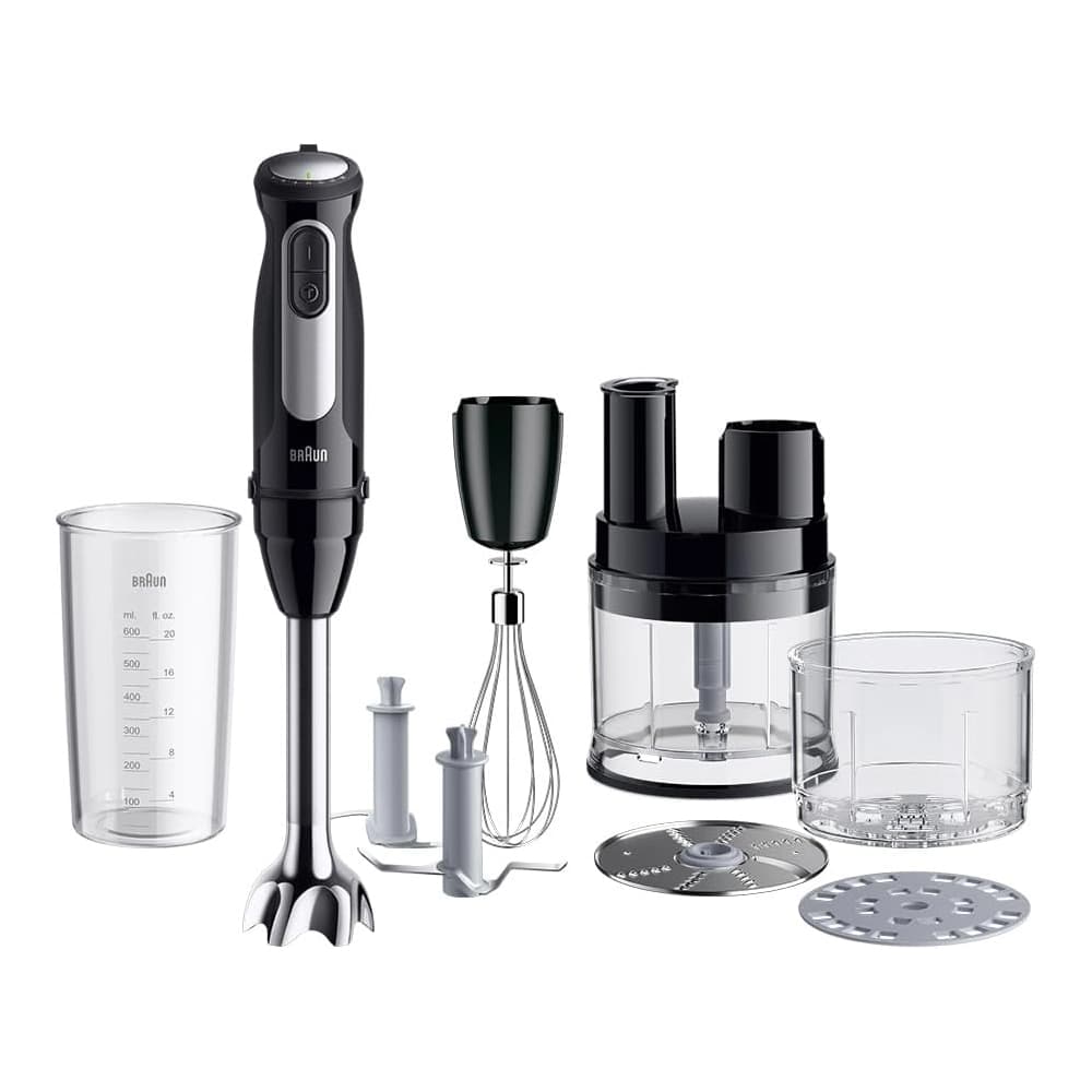 خلاط يدوي براون مالتي كويك 5 برو , 1000 واط , 25 سرعة , أسود