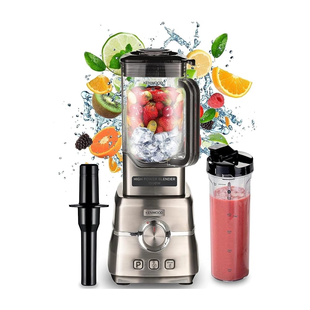 خلاط كهربائي من كينوود  – 1500 واط – 2 لتر – فضي – 6 سرعات