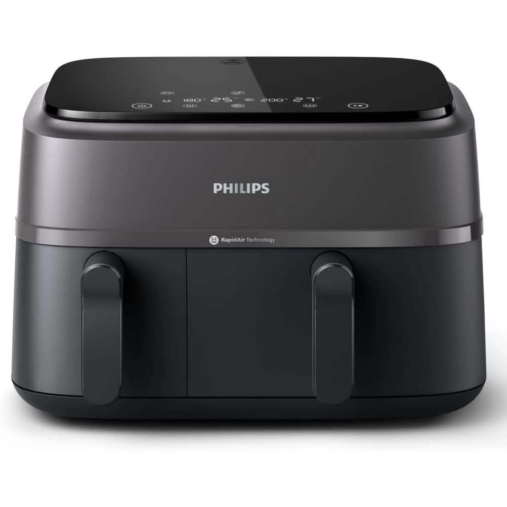 مقلاة فيليبس الهوائية بسلة مزدوجة 9 لتر – 2750 وات – تقنية Rapid Air – موديل NA350/00
