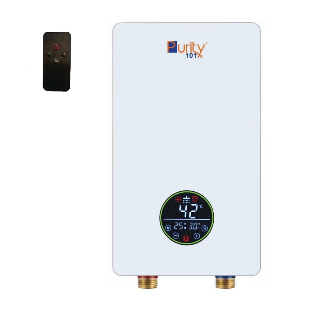 سخان مياه فوري بورتي , 11كيلو واط ، شاشة ديجيتال LED ، تحكم عن بعد ، تسخين فوري ، موفر للطاقة ، أمان عالي | P101 11WH