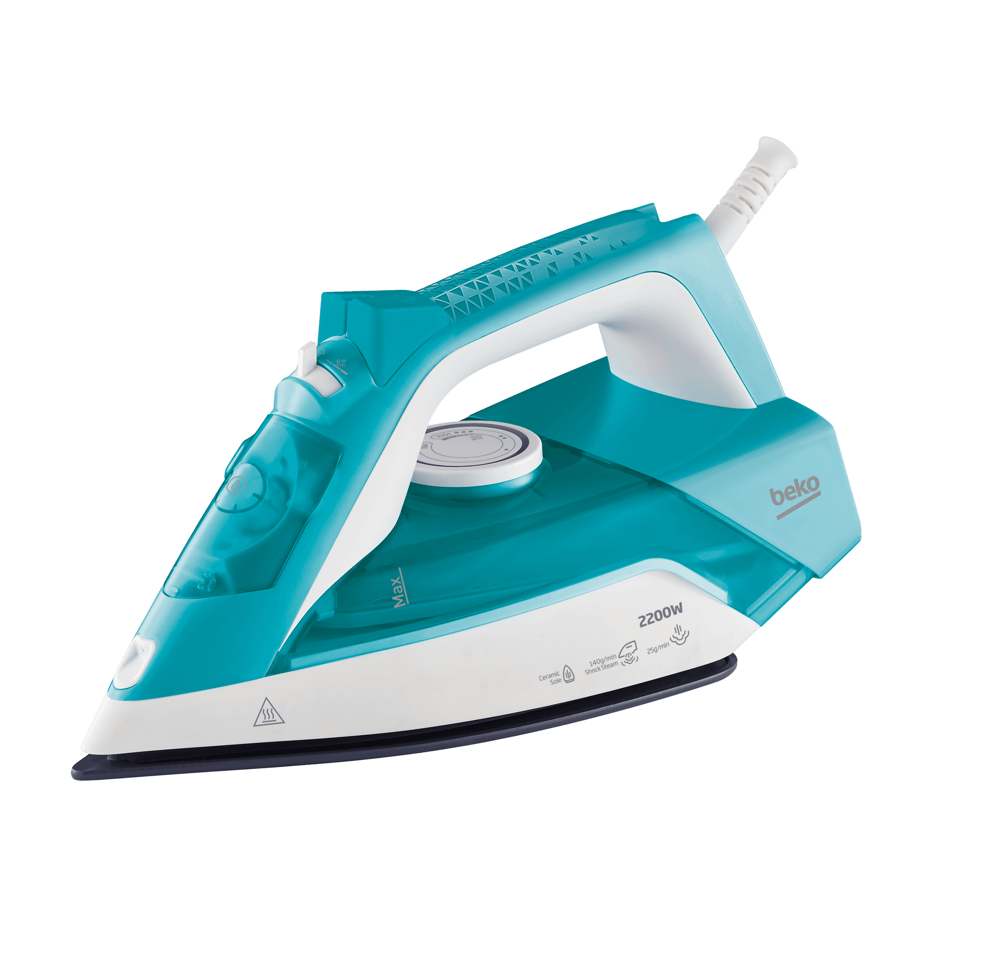 مكواة بخار بيكو , 2200 واط , قاعدة سيراميك مع بخار مستمر ورأسي ونظام تنظيف ذاتي | SIM 3122 T