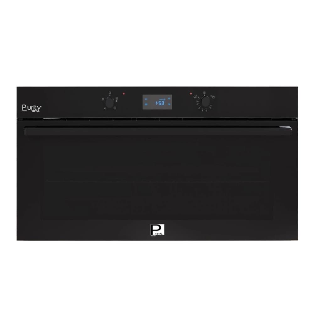 فرن غاز 90 سم من بيورتي – أسود بسعة 98 لتر مع أمان كامل